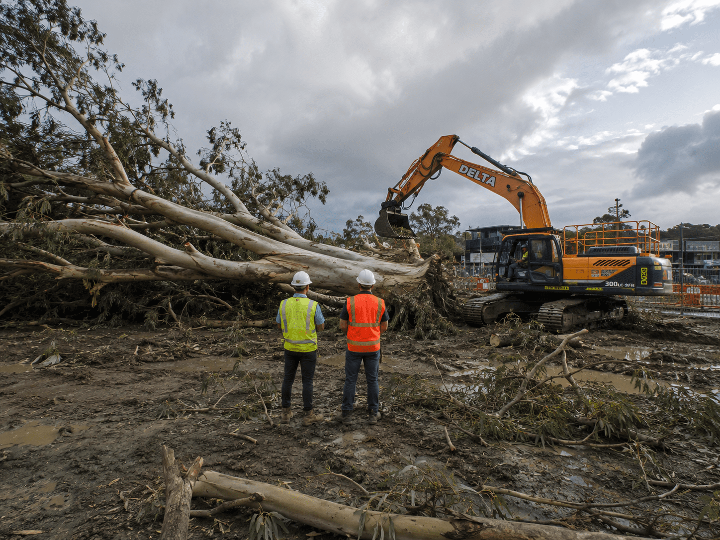 Storm Damage on a Construction Site — Emergency Response Brisbane